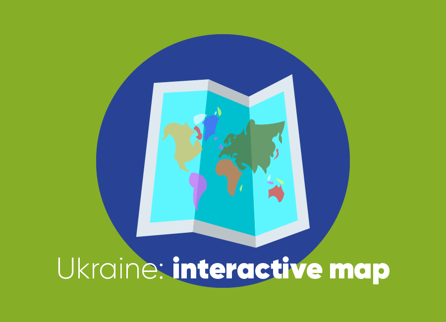 Interactive map of Ukraine